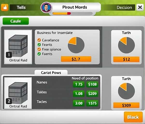 India Money Tycoons - Business Management India Money Tycoons gameplay showing business management interface with financial reports and decision options